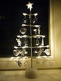 khevga Albero di Natale Decorativo in Metallo con Luci di Natale a LED - Batteria
