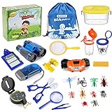 Bammax Set Avventura nella Natura per Bambini, Set Avventura all'Aria Aperta, Binocolo per Bambini,...