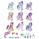 My Little Pony: Una Nuova Generazione, Gala Reale, Set con 9 Personaggi Pony, 13 Accessori e Poster...