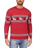 Totatuit Maglione Natalizio Unisex Invernale Maglione di Natale da Uomo Manica Lunga Maglioni Natalizi...