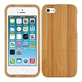 kwmobile Cover compatibile con Apple iPhone SE (1.Gen 2016) / iPhone 5 / iPhone 5S Cover bambù -...