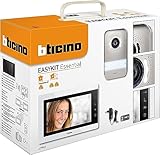 Bticino 317913 EASYKIT ESSENTIAL VIDEOCITOFONO MONOFAMILIARE Plug-In 2 Fili con: 1 Pulsantiera Esterna,...