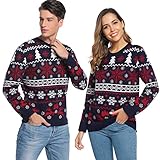 Litherday Maglione di Natale Maglione Natalizio Uomo Maglione Natalizio Donna Maglioni Natale Coppia...