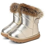 WYSBAOSHU Stivali Neve Bambini Invernali Stivaletti Ragazze Caldo Scarpe di Cotone Stivaletti Neonata...