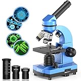 Emarth Microscopio Science per Bambini, Principianti e Studenti, 40 x 1000 microscopi composti con 52 Kit...