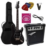 CHITARRE ELETRICHE NERO OPACO - CHITARRA ELETTRICA NERO SATIN - SET CON AMPLIFICATORE DA 20WATT - BORSA -...