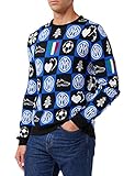 Inter JUXMAS_01, Xmas 2021 Maglione, Adulto, Unisex, Blu, M