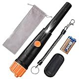 Pinpointer Metal Detector - SUNPOW impermeabile portatile a 360° con luce LED e batteria 9V per caccia...