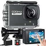 COOAU Nuova Action Cam 4K WiFi 24MP Touch Screen con Microfono Esterno fotocamera subacquea 40M con...