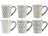 H&h set 6 mug vhera in stoneware cc 350