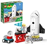 LEGO DUPLO Missione dello Space Shuttle, Set con Razzo Spaziale Giocattolo, 2 Astronauti, Rampa e Buggy...