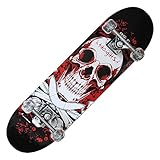 Nextrime Skull Skateboard antiscivolo
