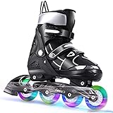 WeSkate Pattini in Linea per Bambini Pattini Comodi in Mesh Traspirante per Ragazze e Ragazzi Taglia con...