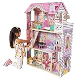 KidKraft Casa delle Bambole in Legno Annabelle con Accessori e Mobili inclusi, Casa a 3 Livelli di Gioco...