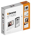 Bticino 364613 KIT VIDEOCITOFONO MONOFAMILIARE 2 Fili da Parete, 1 Pulsantiera Esterna con Campanello e...