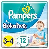 Pampers Pannolini da bagno usa e getta Splashers taglia 3-4 (6-11kg) per una protezione ottimale in...