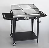 BBQueen Grill 8.4 Antracite - Barbecue a Gas (Piastre Ondulate, Full Optional) - 78x45x97 cm