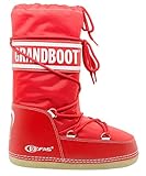 Kefas Grandboot Doposci Boot Uomo Donna Bambino Rosso Taglia 35/37