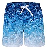 NEWISTAR Costumi da Bagno Uomo da Beachwear 3D Tronchi per la Spiaggia Stampa Pantaloncini Tronchi da...