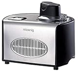 H.Koenig Gelatiera professionale HF250, Gelatiera elettrica 1,5L, refrigeratore e cella frigorifera,...