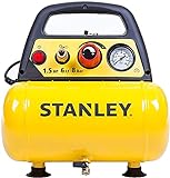Stanley D 200 Compressore 6 Lt 1,5Hp, Pressione Max 8 Bar/116 Ps, Rumorosità 97 Db, ‎38 x 38 x 35 cm,...